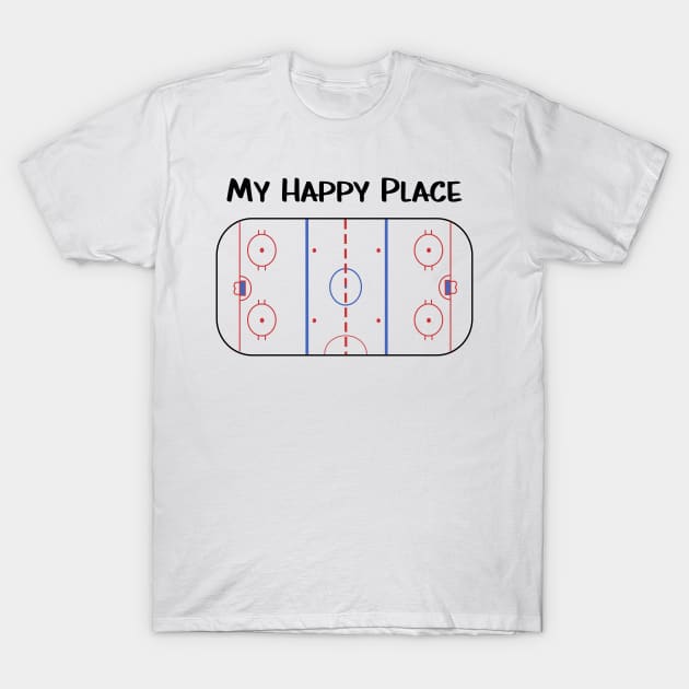 My happy place Hockey T-Shirt by BehindTheChamp